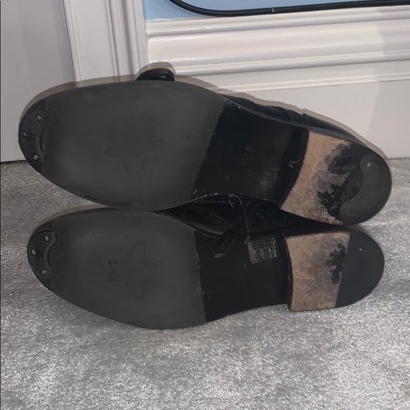 GUCCI black leather ankle boot king snake buckle - Picture 5 of 6